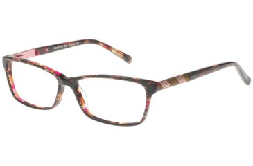 Image of Exces 3137 Single Vision Prescription Eyeglasses, Burgundy/Striated Frame, EX3137502SV