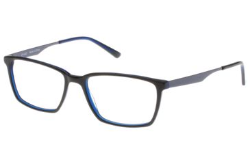 Image of Exces SlimFit 4 Single Vision Prescription Sunglasses, Brown/Blue Frame, SF4212SV
