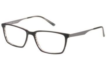 Image of Exces SlimFit 4 Single Vision Prescription Sunglasses, Mat Black/Silver Frame, SF4407SV
