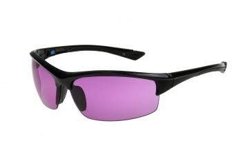 Image of Extreme Optiks EOG 5 Sunglasses, Shiny Black Frame, Violet lense Lens, 10237309.QTS