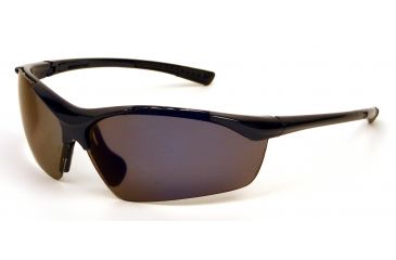Image of Extreme Optiks Tetra Sunglasses, Metallic Navy Frame, Smoke with Silver Mirror Flash Lens, 10211018.FGX