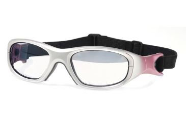Image of F8 MORPHEUS 3Protective Eyewear Satin Pink Frame,Clear Silver Flash Lens, Women MORPH3SAPK4817CSF