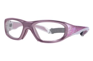 Image of F8 MORPHEUS STREET Protective Eyewear Pink Frame,Clear Silver Flash Lens, Girls MORPHSVINE5117125CSF