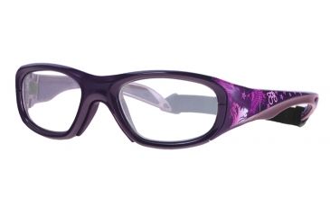 Image of F8 MORPHEUS STREET Protective Eyewear Purple Frame,Clear Silver Flash Lens, Girls MORPHSHART5117125CSF