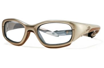 Image of F8 SLAMProtective Eyewear Champagne Frame,Clear Silver Flash Lens, Girls / Women SLAMCHBR4917135CSF