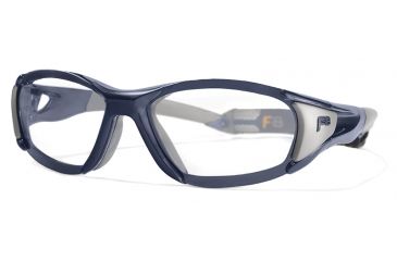 Image of F8 VELOCITY Protective Eyewear Satin Navy BlueFrame,Clear Silver Flash Lens, Unisex VELOCISHNB6010140CSF
