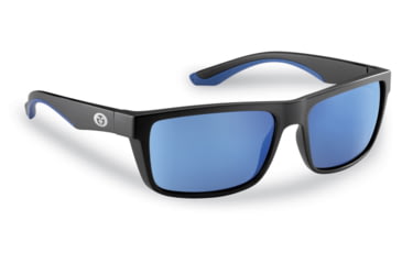 Image of Flying Fisherman 7879BSB Streamer Polarized Sunglasses, Black Frame Smoke-Blue Mirror Lens, 7879BSB