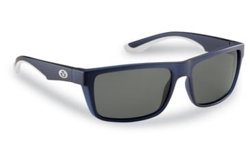 Image of Flying Fisherman 7879NS Streamer Polarized Sunglasses, Crystal Navy Frame, Smoke Lens, 7879NS