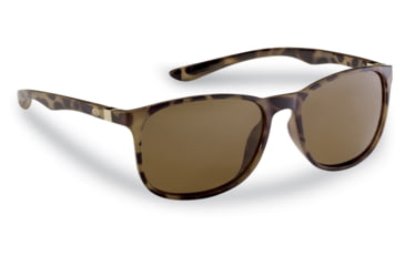 Image of Flying Fisherman 7886TA Una Polarized Sunglasses, Matte Tortoise Frame, Amber Lens, 7886TA