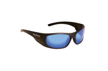 Image of Flying Fisherman Cape Horn Sunglasses, Matte Black/Smoke Blue Mirror 103868