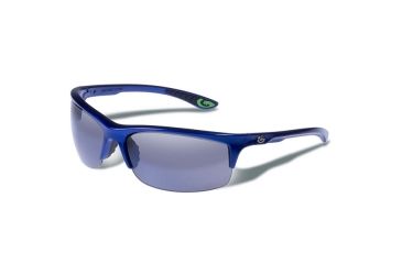 Image of Gargoyles Flux Sunglasses w/ Surf Blue Frame, Smoke Polarized w/Silver Mirror Lens GAR10700056