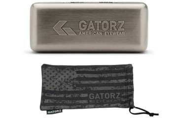 Image of Gatorz Blackout Magnum Sunglasses, Blackout Frame,Optimized Polarized Smoked Lens, GZ-01-010