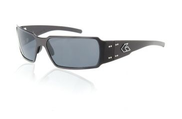 Image of Gatorz Boxster Sunglasses, Black Frame, Grey Lens BOXBLK01