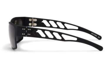 Image of Gatorz Delta M4 Sunglasses, Matte Black Frame, Smoke Polarized Lens, Matte Black Plug, GZ-05-011