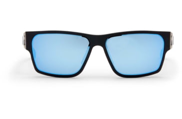 Image of Gatorz Delta Sunglasses, Matte Black Frame, Smoked Polarized w/ Blue Mirror Lens, GDELMTBLK01P-B