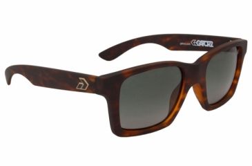Image of Gatorz Iammto17fpMto Iam Matte Tortoise Frame Green Fade Polarized Frame Sunglasses