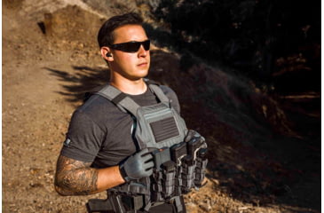 Image of Gatorz Mag Sunglasses, Black Frame, Gray Lens, GZ-01-001