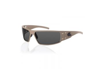 Image of Gatorz Magnum 2.0 Asian Fit Sunglasses,Cerakote Military Tan Frame,Polarized Smoked Lens, MAG2CTN01P