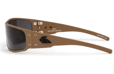 Image of Gatorz Magnum Milspec Ballistic Z87.1 Sunglasses, Cerakote Tan Frame, Smoke w/Anti-Fog Lens, GZ-01-302