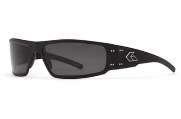 Image of Gatorz Magnum Sunglasses, Asian Fit, Black Frame, Smoked Polarized Lens, AF-MAGBLK01P