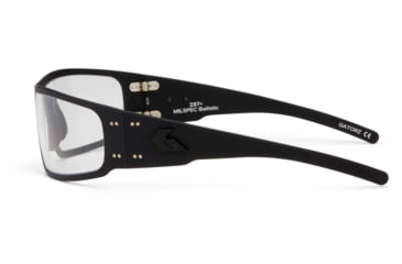 Image of Gatorz Magnum Sunglasses, Milspec Ballistic, Asian Fit, Z87.1, Black Frame, Clear w/ Anti-Fog Lens, AF-MAGZBLK06AMIL