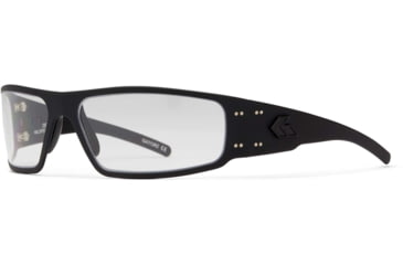 Image of Gatorz Magnum Sunglasses, Milspec Ballistic, Asian Fit, Z87.1, Black Frame, Clear w/ Anti-Fog Lens, AF-MAGZBLK06AMIL