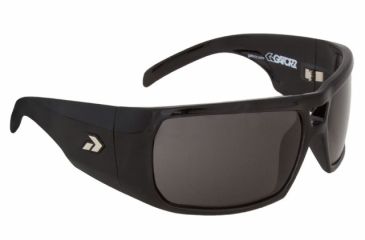 Image of Gatorz Maxblk01pBk Maxx Black Frame Polarized Grey Lens Sunglasses