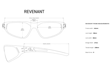 Image of Gatorz Revenant Sunglasses, Frost w/Black Logo Frame, Smoke Optimized Polarized w/ Blue Mirror Lens, Frost, Medium, 841235128547