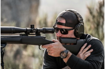 Image of Gatorz Rig Sunglasses, Black Frame with Black Logo, Smoke Lenses, GZ-14-001
