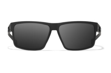 Image of Gatorz Rig Sunglasses, Black Frame with Black Logo, Smoke Lenses, GZ-14-001
