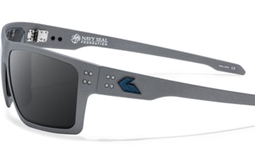 Image of Gatorz Sentix Navy Seal Foundation Glasses w/NSF Blue Logo, Gunmetal, 841235129858