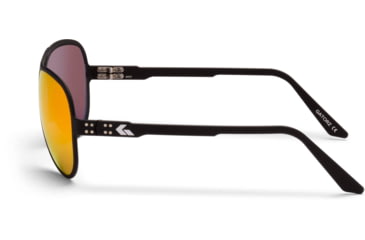 Image of Gatorz Skyhook Sunglasses, Black Frame, Smoke Polarized w/Sunburst Mirror Lens, GZ-09-014