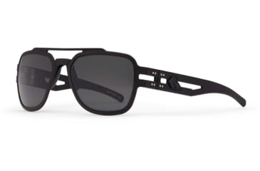 Image of Gatorz Stark Sunglasses, Blackout Frame,, Blackout Frame, Smoke, GZ-06-001