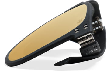 Image of Gatorz Wraith Sunglasses, Black, Engraved Logo, Digitally Optimized Polarized, Rose, Gold Mirror w. Anti- Reflective Coating, 841235127809
