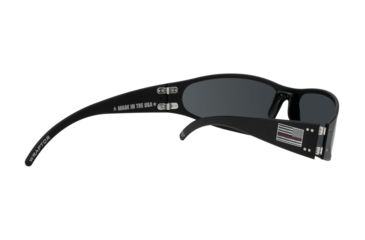 Image of Gatorz Wraptor Sunglasses, Patriot Red Line American Flag, Smoked Polarized Lens, RL-WRABLK01P