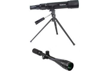 Image of 2-PC Precision Hunting Gift Package - Tasco World Class 15-45x50mm Spotting Scope 38154550 and Barska 6-24x42 AO Rifle Scope AC10046
