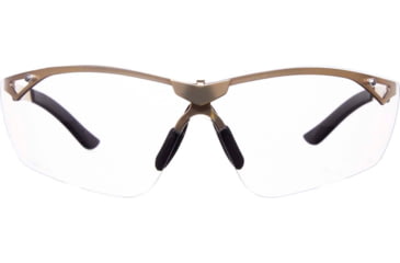 Image of Girls With Guns Afire Protective Shooting Safety Glasses, Gold Frame, Clear Lenses, One Size, 2370