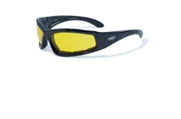 Image of Global Vision Gloss Shooting Glasses, Black Frame with Foam Padding, Yellow Lens 4002623