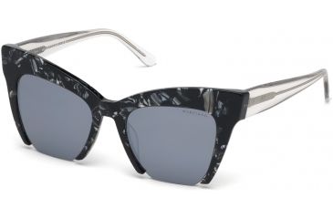 Image of Guess By Marciano GM0783 Sunglasses - Black Frame Color, Smoke Mirror Lens Color