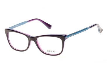 Image of Guess GU2487 Eyeglass Frames - Shiny Violet Frame Color