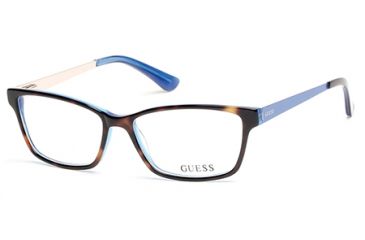 Image of Guess GU2538 Eyeglass Frames - Dark Havana Frame Color
