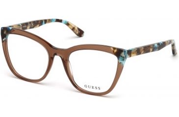 Image of Guess GU2674 Eyeglass Frames - Shiny Light Brown Frame Color