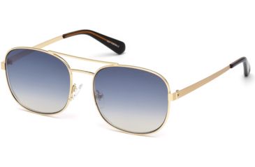 Image of Guess GU5201 Sunglasses - Gold Frame Color, Blu Mirror Lens Color