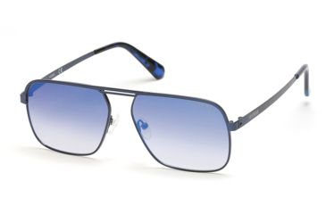 Image of Guess GU6939 Sunglasses - Matte Blue Frame Color, Blu Mirror Lens Color