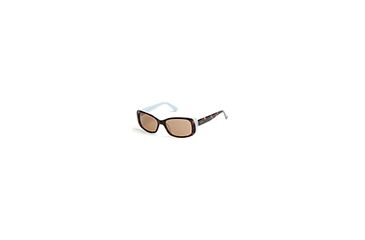 Image of Guess GU7408 Sunglasses - Dark Havana Frame Color, Brown Lens Color