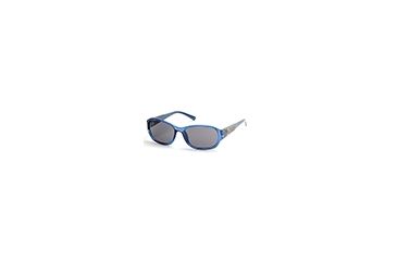 Image of Guess GU7425 Sunglasses - Shiny Blue Frame Color, Smoke Lens Color