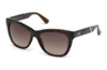 Image of Guess GU7472 Sunglasses - Dark Havana Frame Color, Gradient Brown Lens Color