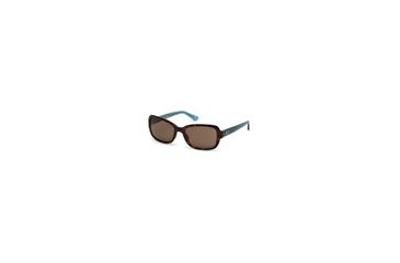 Image of Guess GU7474 Sunglasses - Dark Havana Frame Color, Brown Lens Color