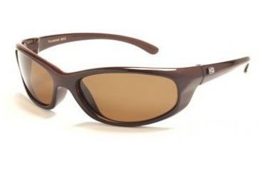 Image of H2Optix Thunderbolt Polarized Sunglasses - Shiny Black Frame, Gray Lens 6912