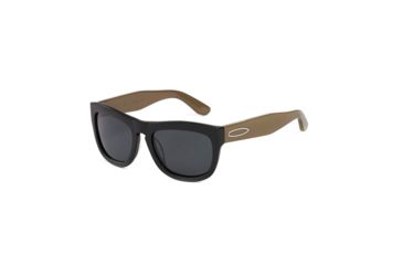 Image of Hang Ten Gold Papa He e Nalu Sunglasses, Matte Black/Smoke Lens 4002434